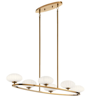 Pim Six Light Chandelier in Fox Gold (12|52224FXG)