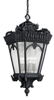 Tournai Four Light Outdoor Pendant in Textured Black (12|9564BKT)