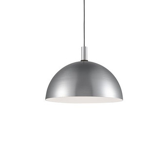 Archibald One Light Pendant in Brushed Nickel With Black Detail (347|492324-BN/BK)