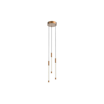 Motif LED Pendant in Brushed Gold (347|MP75213-BG)