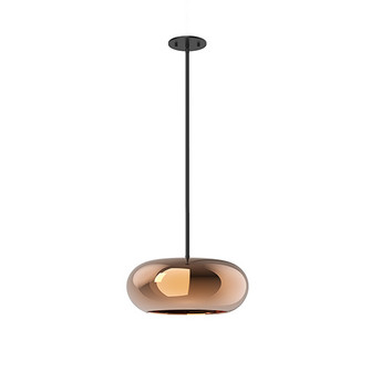 Trinity LED Pendant in Black/Copper (347|PD62014-BK/CP)