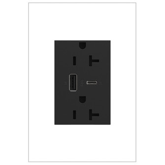 Adorne Tamper-Resistant Ultra-Fast USB Type-A/C Outlet in Graphite (246|ARTRUSB206ACG4)