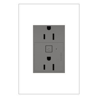 Adorne Plus-Sized 15A Outlet in Magnesium (246|WNAR153M1)