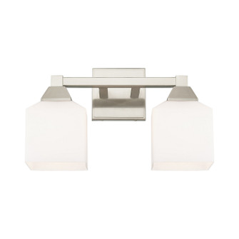 Aragon Two Light Bath Vanity in Brushed Nickel (107|10282-91)