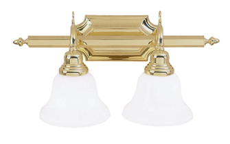 French Regency Two Light Bath Vanity in Polished Brass (107|1282-02)