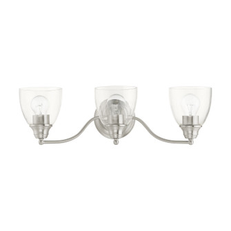 Montgomery Three Light Vanity in Brushed Nickel (107|15133-91)