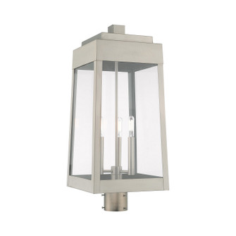 Oslo Three Light Post-Top Lanterm in Brushed Nickel (107|20859-91)