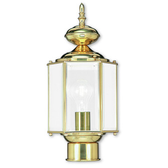 Outdoor Basics One Light Outdoor Post-Top Lanterm in Polished Brass (107|2117-02) Outdoor Basics One Light Outdoor Post-Top Lanterm in Polished Brass (107|2117-02)