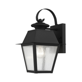 Mansfield One Light Outdoor Wall Lantern in Black (107|2162-04)