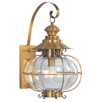 Harbor One Light Outdoor Wall Lantern in Flemish Brass (107|2223-22)