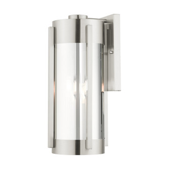Sheridan Three Light Outdoor Wall Lantern in Brushed Nickel (107|22383-91)