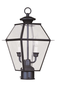 Westover Two Light Outdoor Post Lantern in Bronze (107|2284-07)