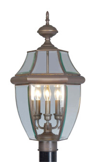 Monterey Three Light Post-Top Lanterm in Bronze (107|2354-07)