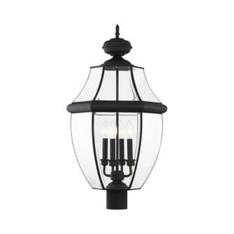 Monterey Four Light Outdoor Post Lantern in Black (107|2358-04)