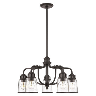 Lawrenceville Five Light Chandelier in Bronze (107|40025-07)