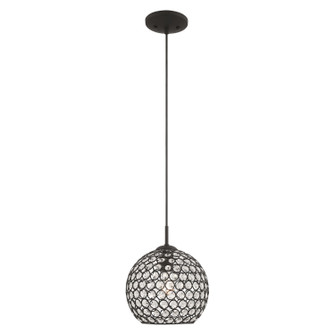 Cassandra One Light Mini Pendant in Black (107|40440-04)