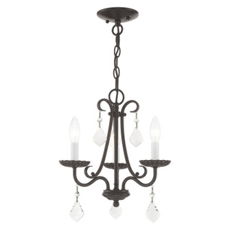 Daphne Three Light Mini Chandelier in English Bronze (107|40873-92)