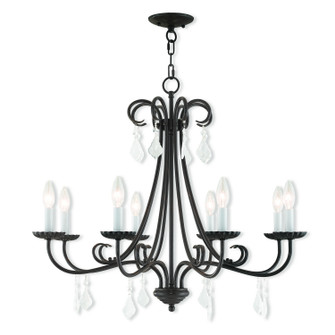 Daphne Eight Light Chandelier in English Bronze (107|40878-92)