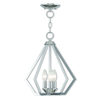 Prism Three Light Mini Chandelier/Ceiling Mount in Polished Chrome (107|40923-05)
