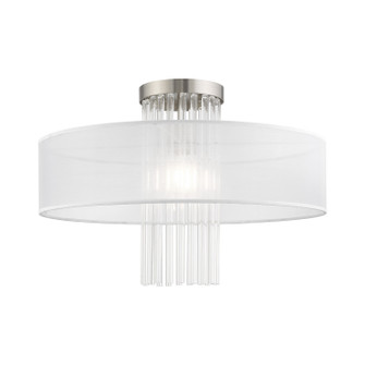 Alexis One Light Ceiling Mount in Brushed Nickel (107|41147-91)
