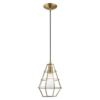 Bedford One Light Mini Pendant in Antique Brass (107|41322-01)