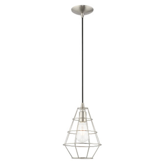 Bedford One Light Mini Pendant in Brushed Nickel (107|41322-91)