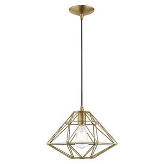Knox One Light Mini Pendant in Antique Brass (107|41323-01) Knox One Light Mini Pendant in Antique Brass (107|41323-01)