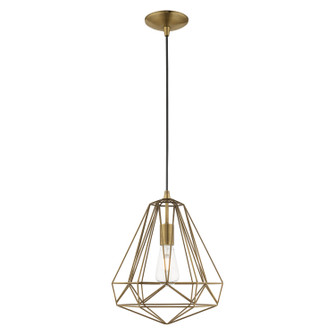 Knox One Light Mini Pendant in Antique Brass (107|41324-01)