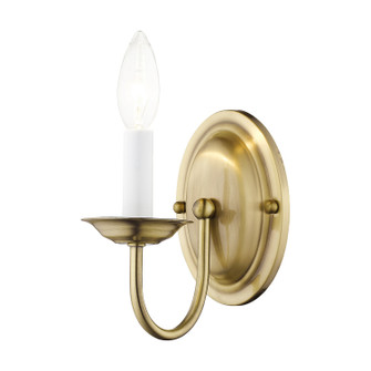 Home Basics One Light Wall Sconce in Antique Brass (107|4151-01)