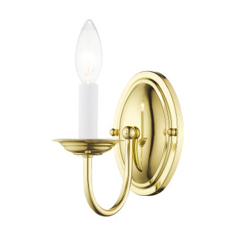 Home Basics One Light Wall Sconce in Polished Brass (107|4151-02)