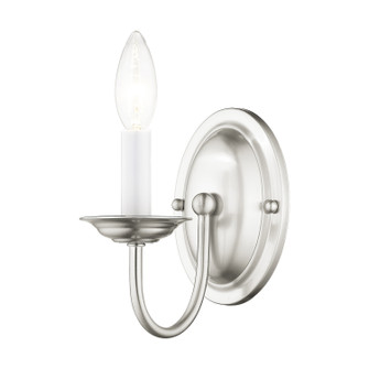 Home Basics One Light Wall Sconce in Brushed Nickel (107|4151-91)