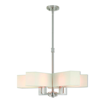 Rubix Five Light Chandelier in Brushed Nickel (107|42675-91)