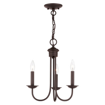 Estate Three Light Mini Chandelier in Bronze (107|42683-07)