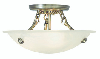 Oasis Three Light Ceiling Mount in Antique Brass (107|4272-01)