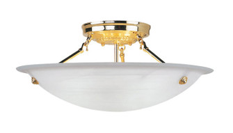 Oasis Three Light Ceiling Mount in Polished Brass (107|4274-02)