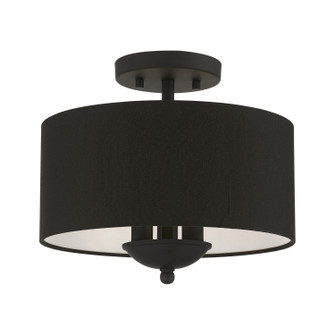 Bainbridge Three Light Semi-Flush Mount in Black (107|43441-04)