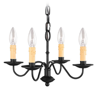 Heritage Four Light Mini Chandelier in Black (107|4464-04)