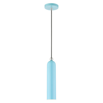 Ardmore One Light Pendant in Shiny Baby Blue w/ Polished Chromes (107|46751-74)