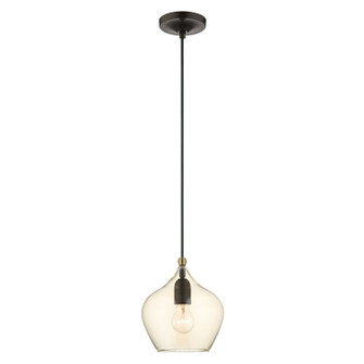 Aldrich One Light Pendant in English Bronze w/ Antique Brasss (107|49089-92)