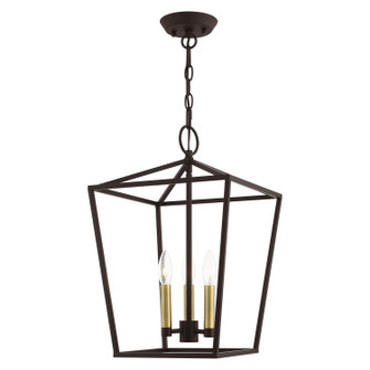 Devone Three Light Convertible Semi Flush/Lantern in Bronze (107|49433-07)