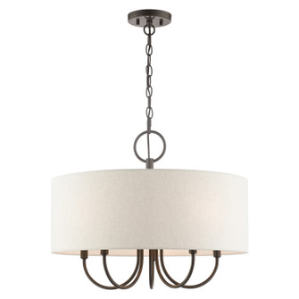 Blossom Five Light Chandelier in English Bronze (107|49805-92)