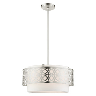 Calinda Four Light Chandelier in Brushed Nickel (107|49865-91)