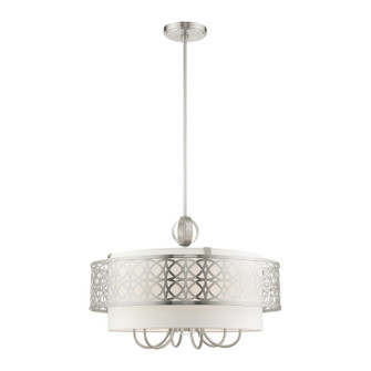 Calinda Seven Light Chandelier in Brushed Nickel (107|49866-91)