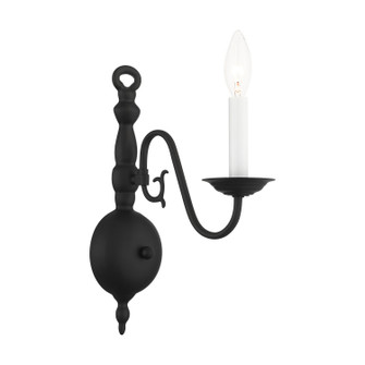 Williamsburg One Light Wall Sconce in Black (107|5001-04)