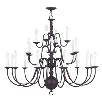 Williamsburgh 22 Light Chandelier in Bronze (107|5015-07)