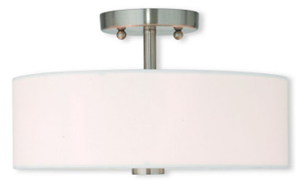 Meridian Two Light Ceiling Mount in Brushed Nickel (107|51053-91)