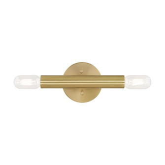 Copenhagen Two Light Wall Sconce in Satin Brass (107|51132-12)