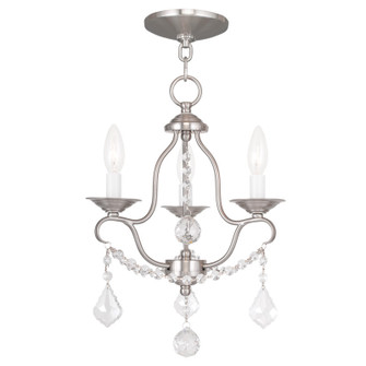 Chesterfield Three Light Mini Chandelier in Brushed Nickel (107|6423-91)