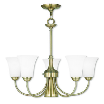 Ridgedale Six Light Chandelier in Antique Brass (107|6465-01)