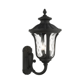 Oxford Three Light Outdoor Wall Lantern in Textured Black (107|7856-14)
